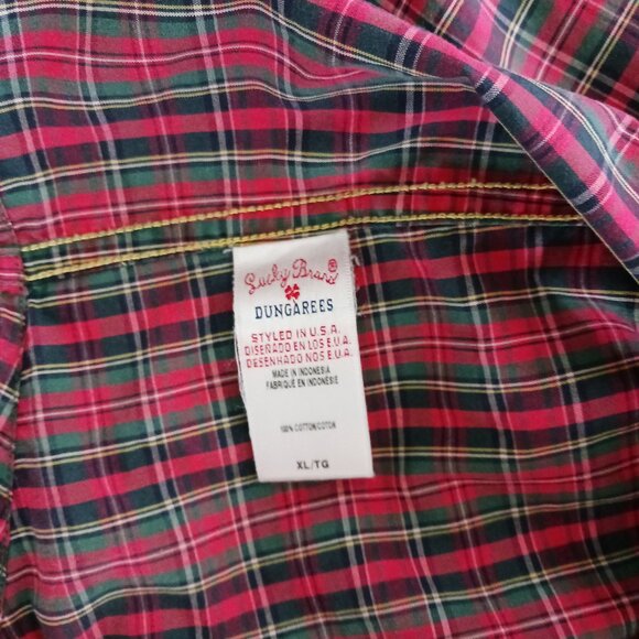 Lucky Brand Sportswear Mens Long Sleeve Dress Shirt Size XL Pearl Snap Western - Picture 9 of 11